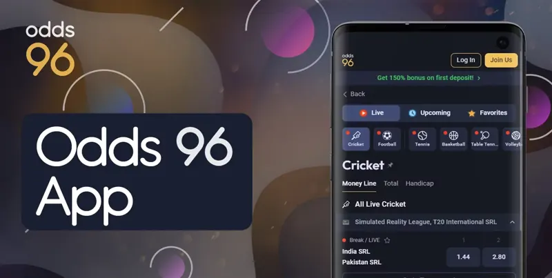 Odds96 India interface illustration — tap to enlarge