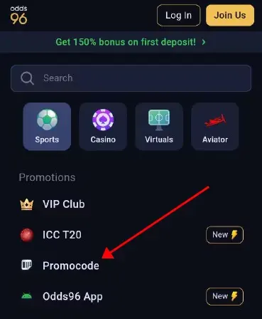 Offers explained — Odds96 interface illustration