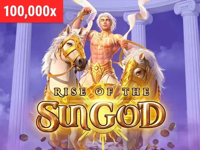 Rise of the Sun God game tile in the Odds96 casino lobby